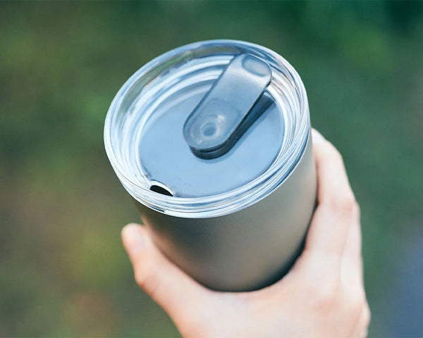 Hawthorne Coffee New Zealand Kinto Travel Coffee Cup. Double walled steel, insulated, watertight seal.