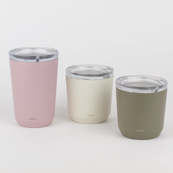 Hawthorne Coffee New Zealand Kinto Travel Coffee Cup. Double walled steel, insulated, watertight seal.