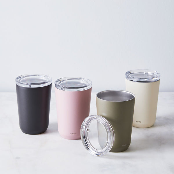 Hawthorne Coffee New Zealand Kinto Travel Coffee Cup. Double walled steel, insulated, watertight seal.