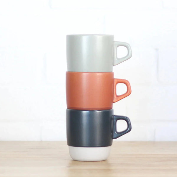 Hawthorne New Zealand Kinto slow coffee style stacking ceramic mugs. Coffee accessories.