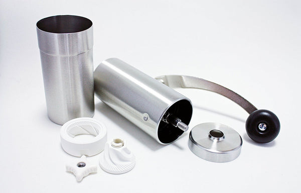 Hawthorne Coffee New Zealand Japanese ceramic burr hand grinder espresso, plunger or filter. Adjustable grind.